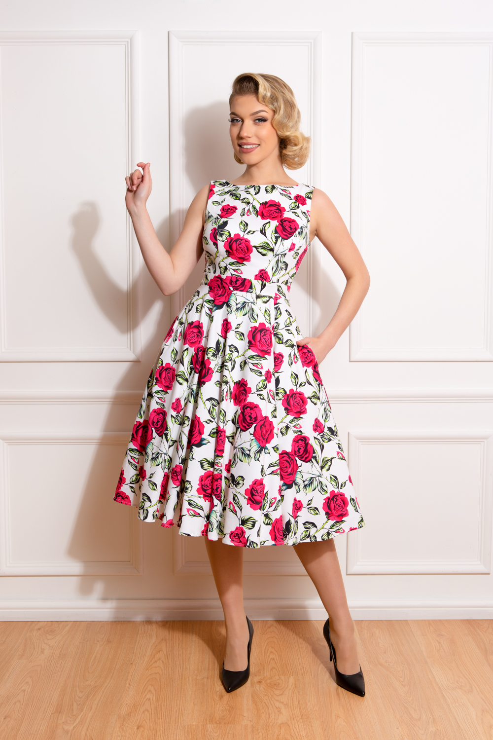 Hazel Floral Swing Dress